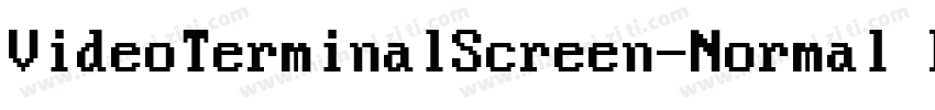 VideoTerminalScreen-Normal Bold Reg字体转换